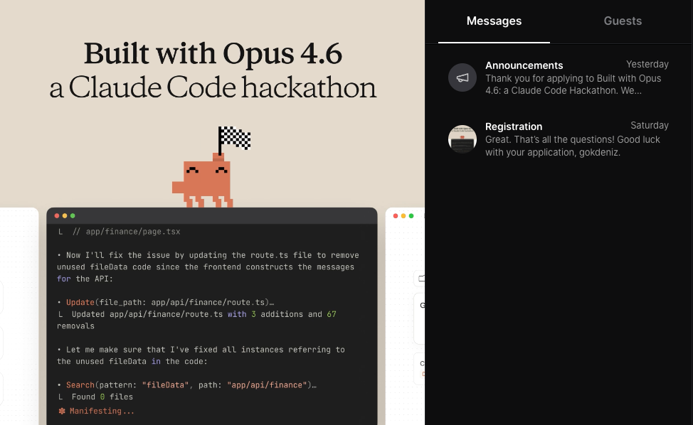 Hackathon application