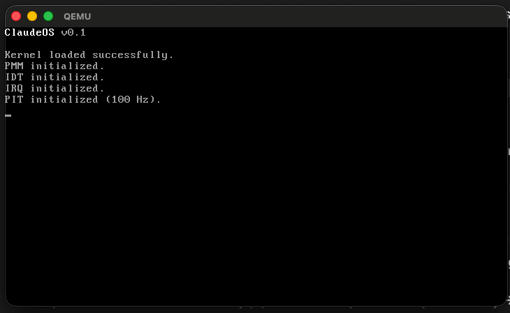 Earliest version of ClaudeOS